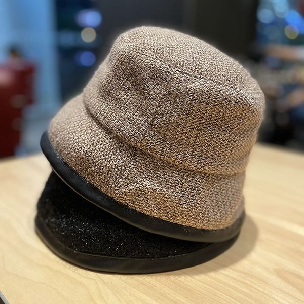 

british leisure bucket women autumn and winter designer fashion checkered fisherman's basin hat, Yellow