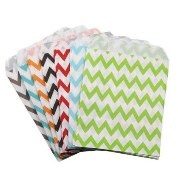 

sell 25pcs polka wave dot pattern paper bag candy cookies cupcake kids birthday party supplies wedding favor gift wrap