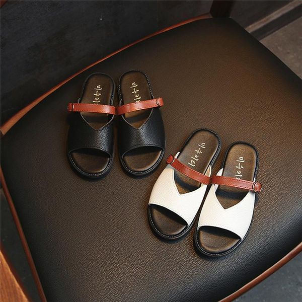 

slipper 2021 baby shoes toddler children beach roman pearls casual summer sandals slippers 0517, Black;grey