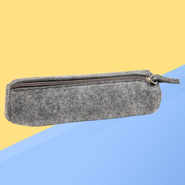 

pencil bags round felt pen case stationery storage bag cosmetic makeup pouch