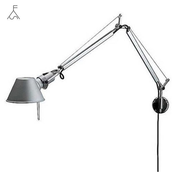 

italy design artemide tolomeo mega lampada wall lamp industrial minimalist modern swing arm mounted bedroom bedside