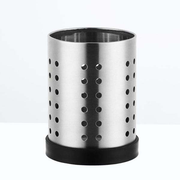 

stainless steel chopsticks holder kitchen utensil caddy tableware drying organizer with removable base