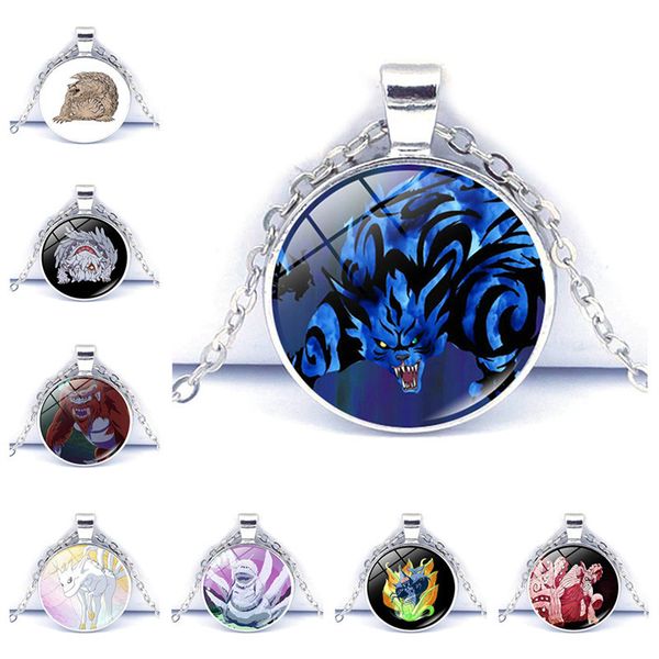 

accsori naruto tail time necklace home sweater chain pendant necklace, Silver