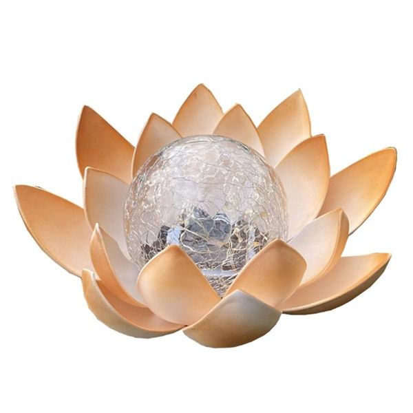 

lawn lamps backyard decorative solar lights garden solar-powered lotus for walkway