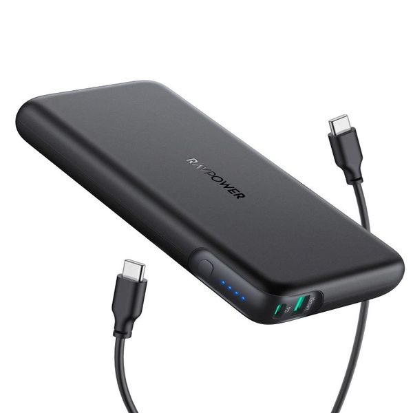 

ravpower pd pioneer 20000mah 60w portable charger 2-port power bank