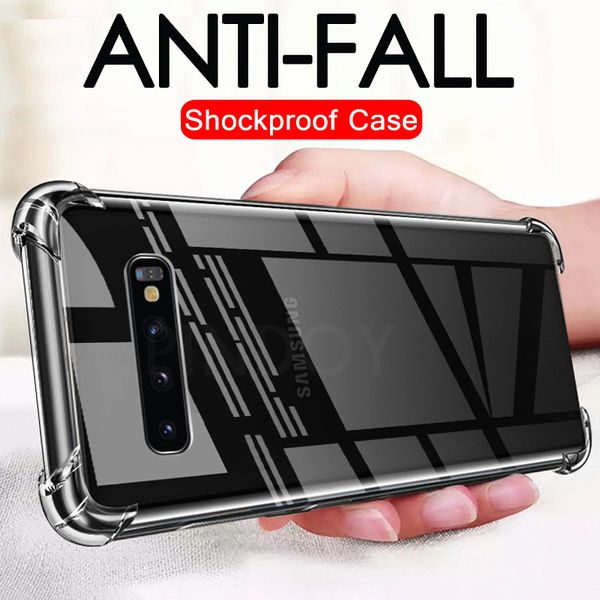 

lx brand shockproof silicone case for samsung galaxy s10 plus s10e s8 s9 plus s7 edge noter 9 8 10 plus soft cover transparent back cover
