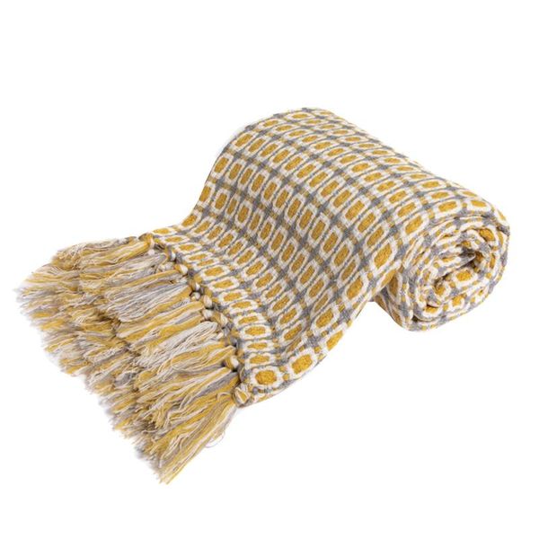 

blankets knitted blanket sofa throw with tassels travel tv nap air condition