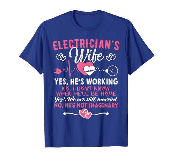 

electrician wife shirt funny electrician t-shirt gift, White;black
