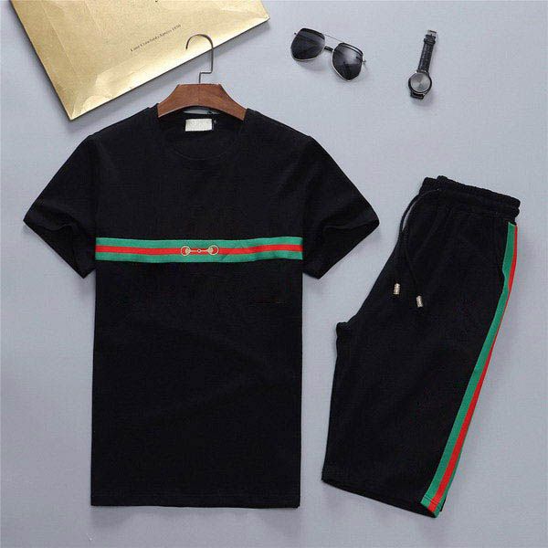 

2021 homme 2 stÃ¼cke anzÃ¼ge sommer trainingsanzÃ¼ge strand designer hemd + kurzer anzug herren casual urlaubsdruck mÃ¤nner shirts und shorts bl, Gray