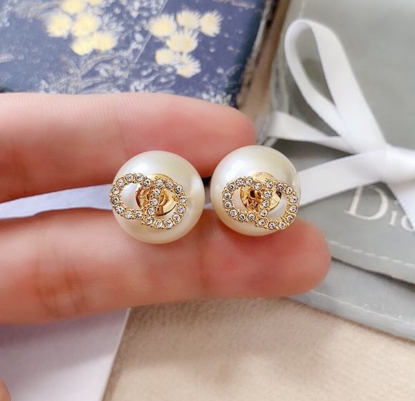 

special offer 70% off 925 pure silver needle letter earrings for women, Golden;silver