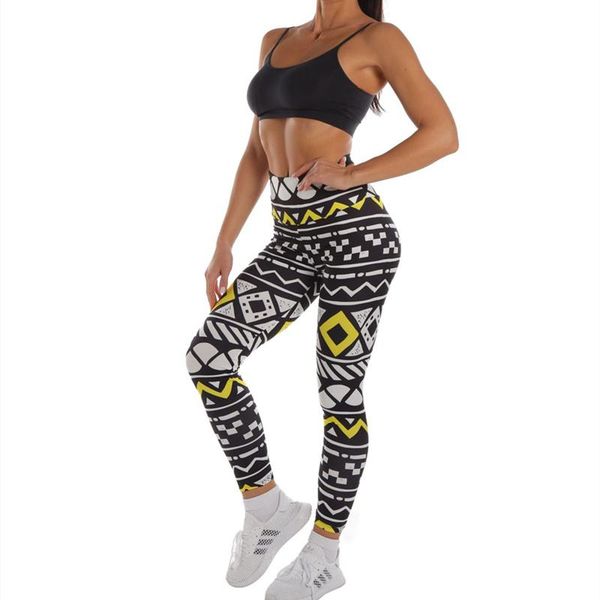

yoga outfit pants printed high waist leggings women sports pant muliti colors workout running sportswear female training s-xl