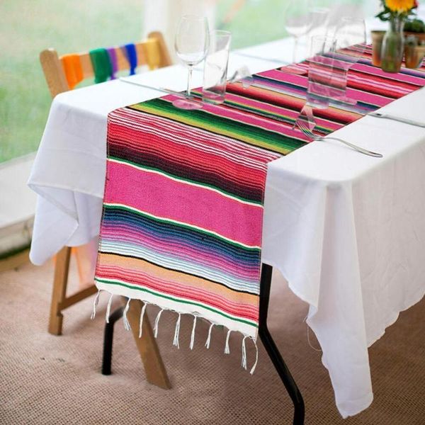 

mats & pads 1 pcs cotton table flag mexican style tablecloth birthday supplies 35*215 wedding decoration party e5d4