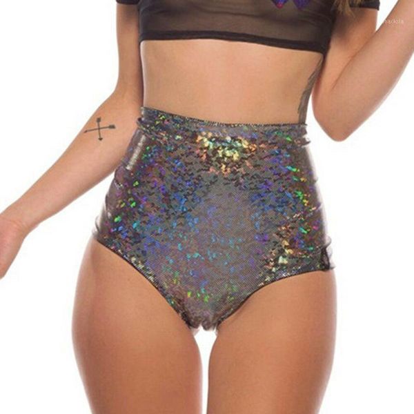 

women club rainbow print sport elastic hollow short pants bandage shorts women's, White;black