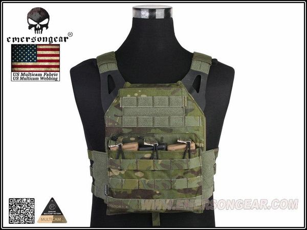 

emersongear jpc vest simplified version tactical jumper carrier combat gear back support multicam tropic em7344mctp, Black;blue