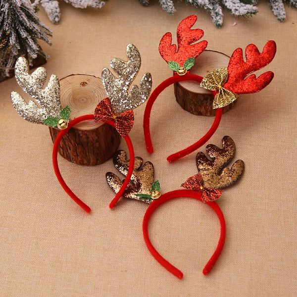 

christmas decorations headbands fancy dress reindeer antlers hairband hair hoop xmas kids party decor