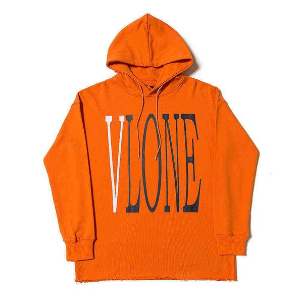Orange Life Big v Sweater Tide Brand Hip Hop Loose Herren- und Damen-Hoodie