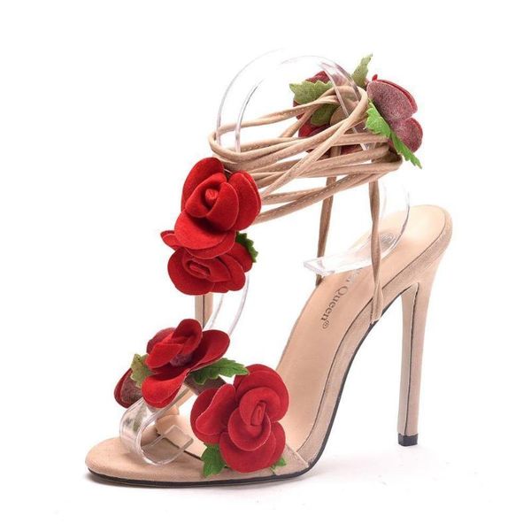 

dress shoes 2021 pumps women summer high thin heel peep toe cutout flowers platform casual wedding party plus size heels, Black