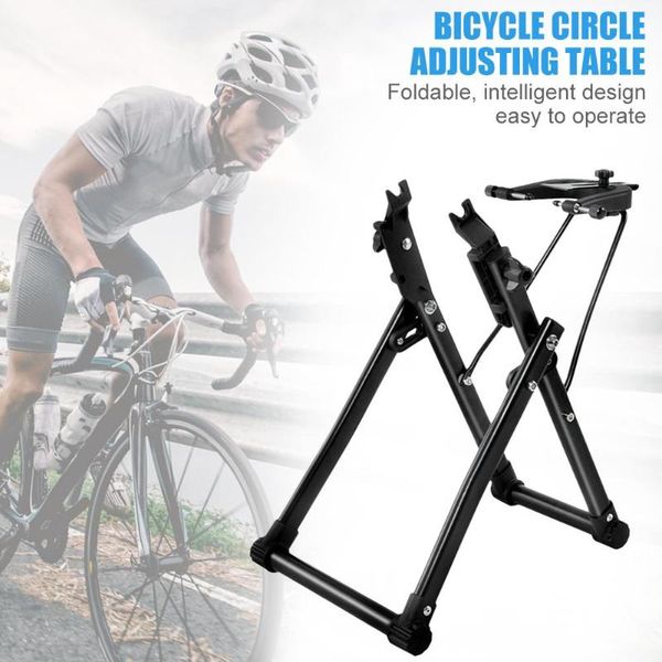 

durable portable bike wheel truing stand bicycle wear-resistant maintenance home mechanic for car & truck racks
