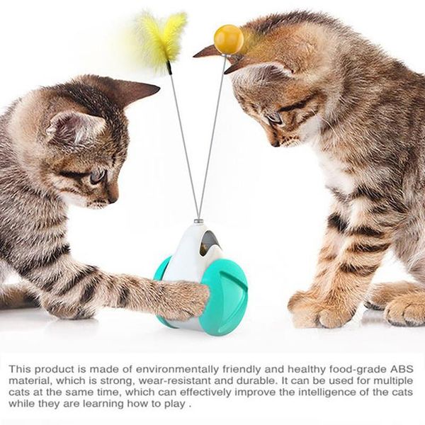 

cat toy for indoor wheel training with catnip tumbler balance pet toys