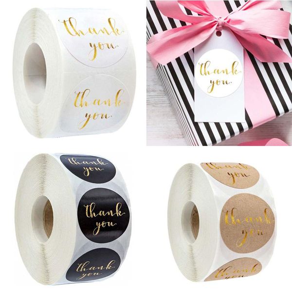 

gift wrap 500pcs round thank you stickers scrapbooking diy seal labels wedding party package stationery invitations sticker 3 styles