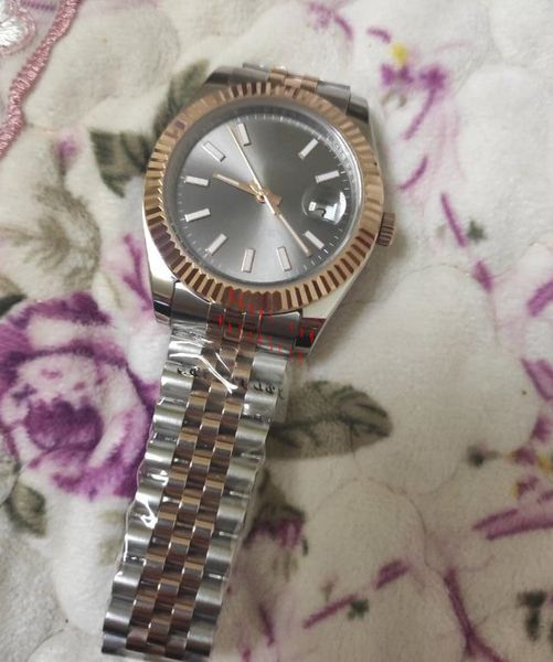 

luxury watch wristwatches 36mm calendar 126203 126233 automatic mechanical sapphire glass jubilee steel bracelet mens watches waterproof, Slivery;brown