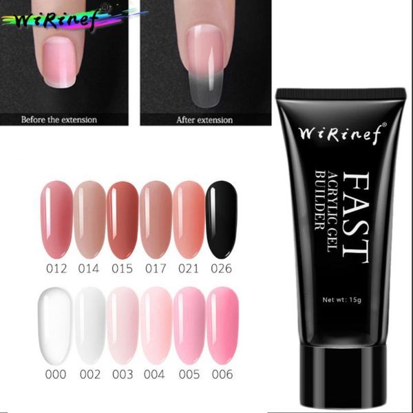 

nail gel colorful art extension uv potherapy glue polish for manicure tools crystal prolong tslm1, Red;pink