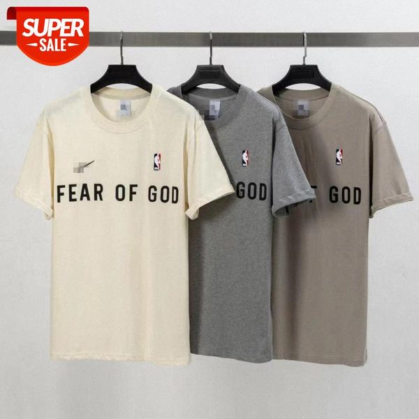 

fear of god seventh tripartite joint short sleeve multi-thread embroidered hook t-shirt batch #kq7j, White;black