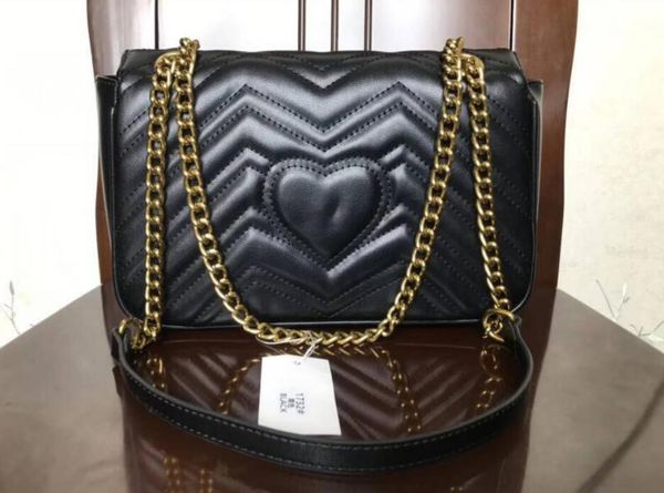 

fashion women shoulder bags gold chain marmont crossbody handbags wallet purse messenger bag 26cm