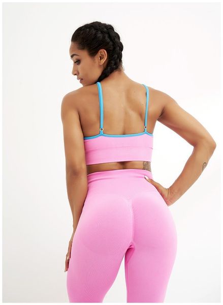 

yoga outfit seamless sport set women 2pcs crop bra solid high waisted leggings sportsuit workout fitness female gym clothes