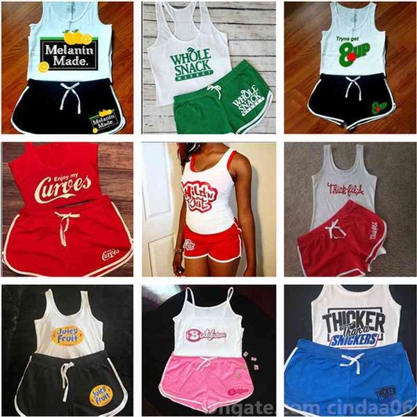 Frauen Zweiteilige Hosen Set Badeanzug Sommer Trainingsanzüge Drucken Sport Casual Sexy Shorts Outfits Bademode