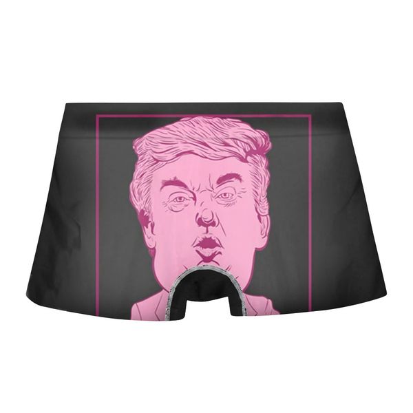 

men's underpants polyester boxers chuangjianguo middle waist, Black;white