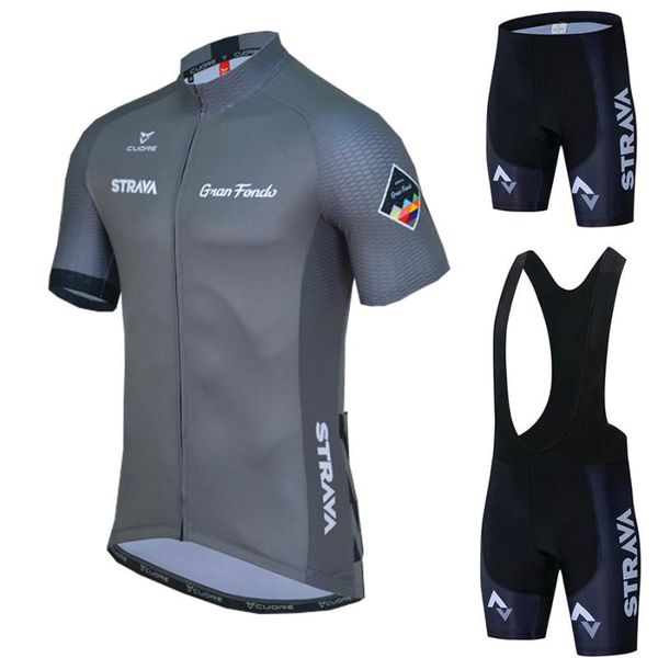 

cycling jersey set 2021 pro bike racing uniform summer short sleeve premium shirt 19d padded mtb mountain bib tights sets, Black;blue