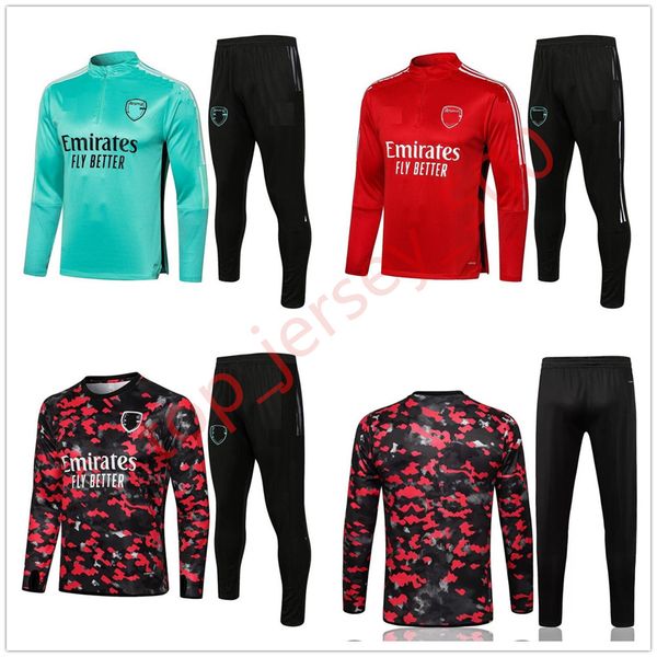 

2021 2022 kit long sleeves arsen jacket uniforms tracksuits soccer jersey thomas pepe saka tierney henry 21 22 train football coat training, Black