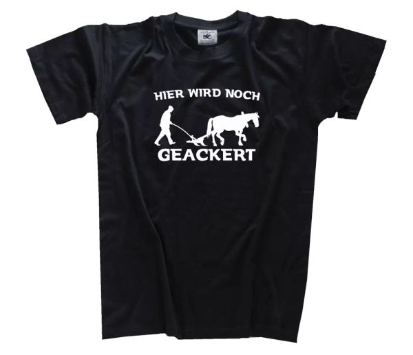 

here is still geackert-farmer farmer traktorist t-shirt s-xxxl, White;black