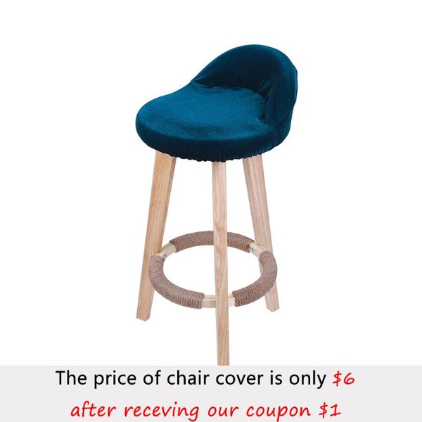 

flash velvet elastic chair cover solid seat covers for bar stool chairs slipcover home el party dining decoration