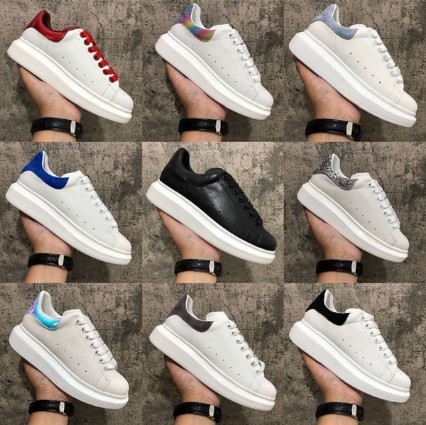 

casual shoes for men women fashion platform triple black white leather suede mens comfortable flat shoe