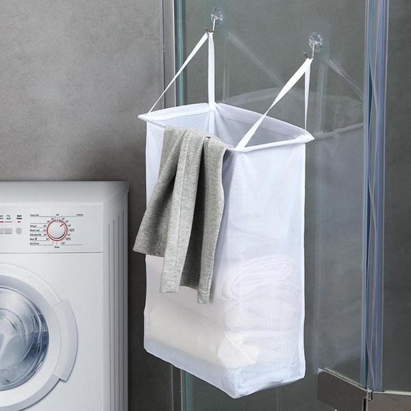 

wall hanging clothes basket household laundry punch toilet bathroom storage dirty & organization