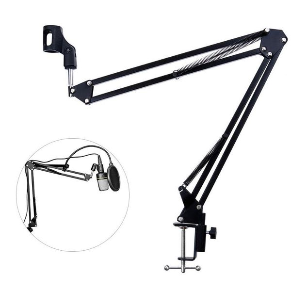 

cell phone mounts & holders 2021 professional microphone stand mic suspension scissor arm for radio broadcasting studio
