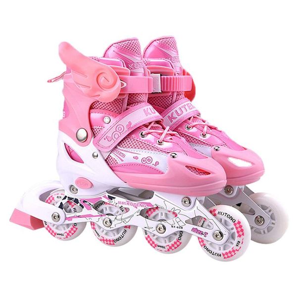 

inline & roller skates pu full flashing quad for children,roller including helmet elbow,length adjustable slalom skate shoes, ia71