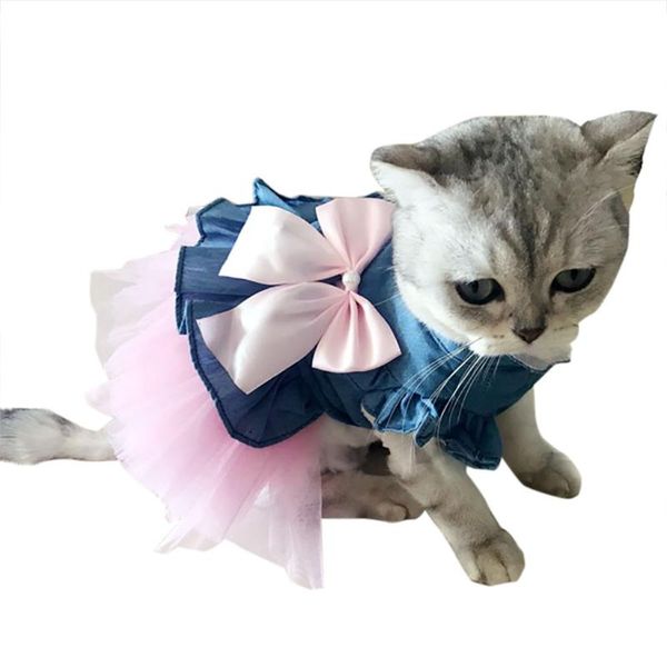 

cat costumes fashion pet spring and summer breathable elegant princess skirt dog ishowtienda#13