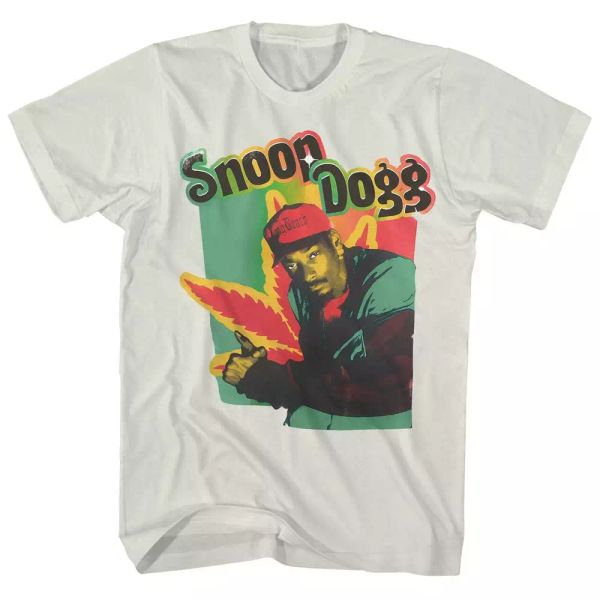 

Snoop Dogg Rasta Sparkle T Shirt Mens Licensed Rap Hip Hop Music Tee New White, White;black