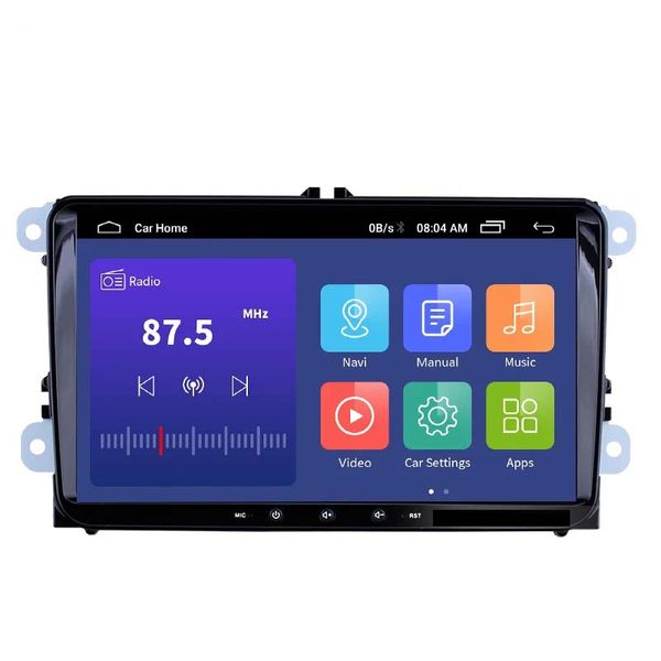 2din Android 10 Car DVD Player multimídia para VW / Volkswagen / Golf / Polo / Tiguan / Passat / B7 / B6 / Seat / Leon / Skoda / Octavia Radio GPS