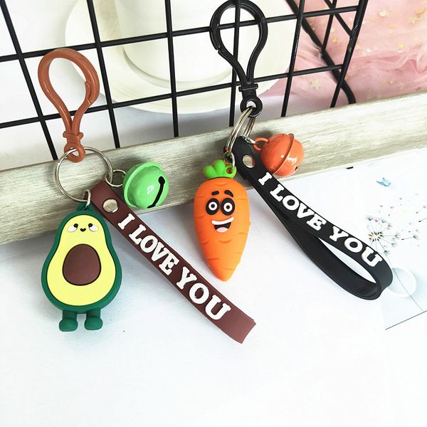 

souvenirs pendant geometric cut avocado pineapple key chain women's bag car