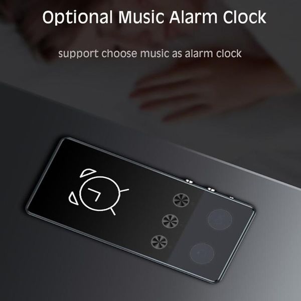 

screen lossless mp3 player hifi sound quality fm music alarm clock design of lyrics display with quiet key & mp4 players