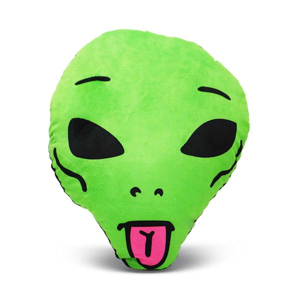 

kawaii alien ripdip cat plush toys cushions cartoon green alien cat stuffed dolls soft animal plush doll toys kids gifts