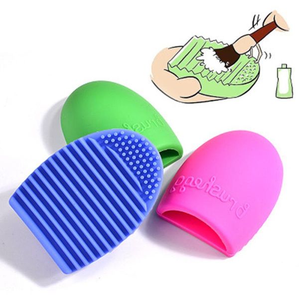 

nail art kits y-xlwn make up brush egg cleaner silicone drying tool wash 3 colors
