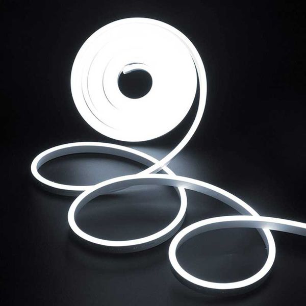 

strips led neon strip 220v 110v ribbon flexible light 2835 120leds/m waterproof sign night lamp white/warm white/red
