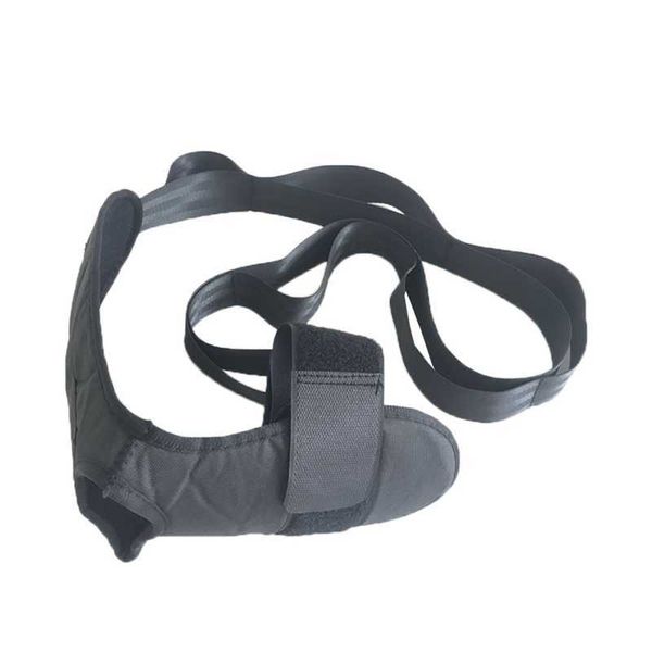 Black Yoga Esticando Cinto Ligamento Perna Treinamento Treinamento Articulado Correcção Correção Cintas Reabilitação Strap Fitness Gym H1026