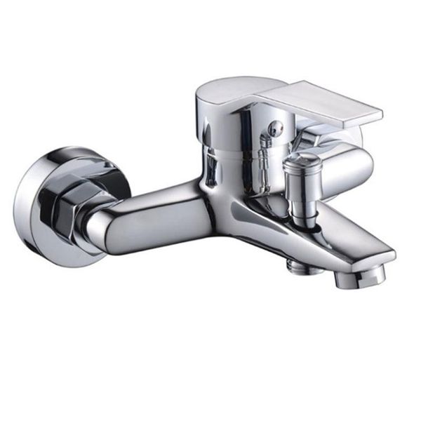 

bathroom shower sets polished chrome finish wall mounted faucet bathtub handheld tap mixer