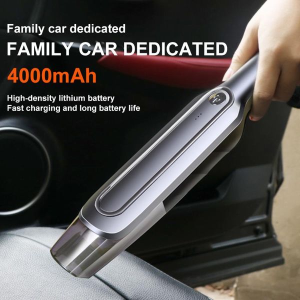

portable car vacuum cleaner 8000pa power suction rechargeable handheld mini for home office sponge